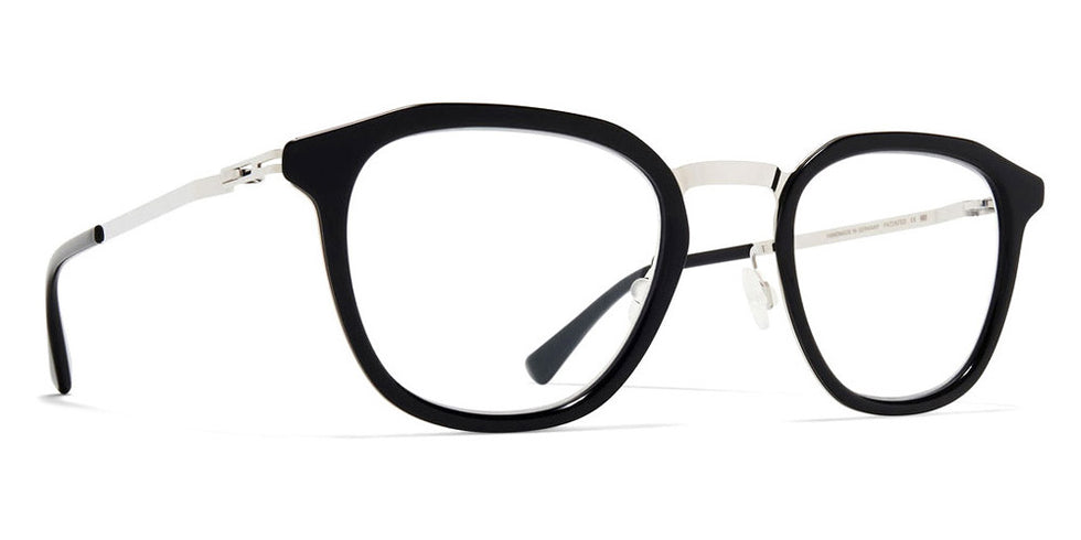 Mykita® PAVI MYK PAVI A81 Shiny Silver/Black 46 - A81 Shiny Silver/Black Eyeglasses