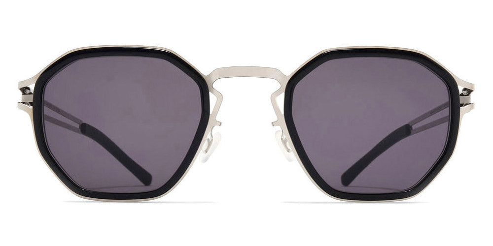 Mykita® GIA MYK GIA A81-Shiny Silver/Black/Coolgrey Solid 49 - A81-Shiny Silver/Black/Coolgrey Solid Sunglasses