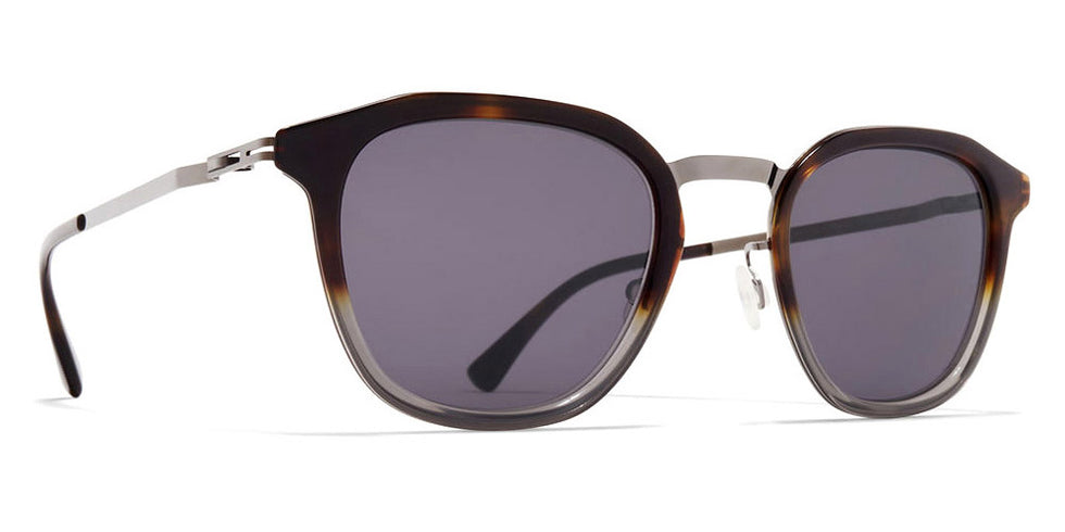Mykita® PAVI MYK PAVI A22 Shiny Graphite/Santiago Gray/Cool Gray Solid 46 - A22 Shiny Graphite/Santiago Gray/Cool Gray Solid Sunglasses