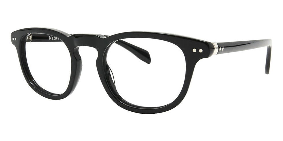 Native Ken® Allen - Shiny Black Eyeglasses
