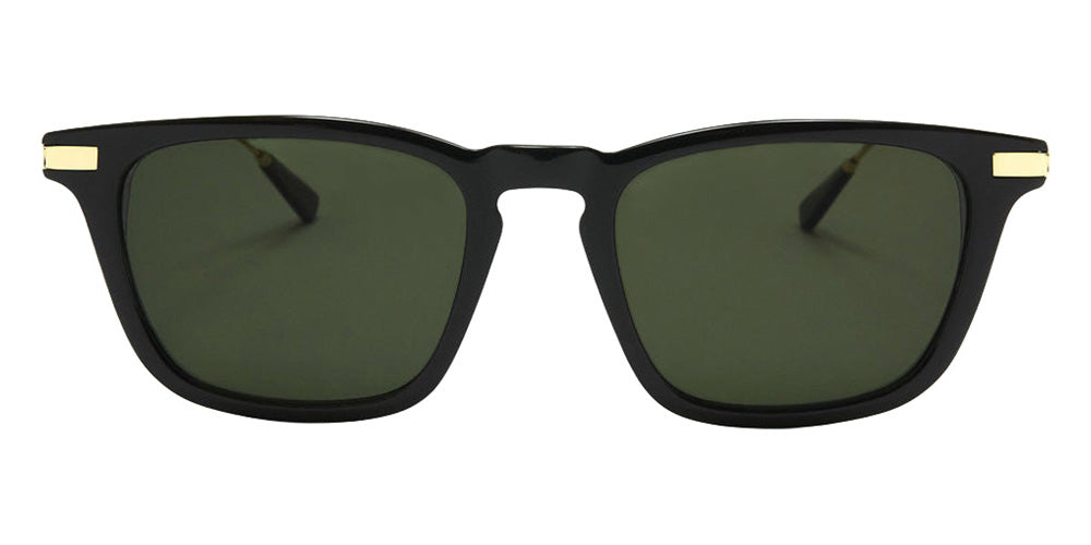 Native Ken® Barrow Sun - Shiny Black/12k Hinges/Vintage G15 Sunglasses