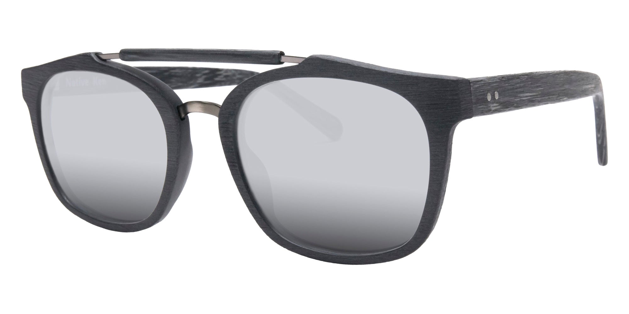 Native Ken® Chambers Sun - Matte Black/Grey/Silver Mirrored Sunglasses