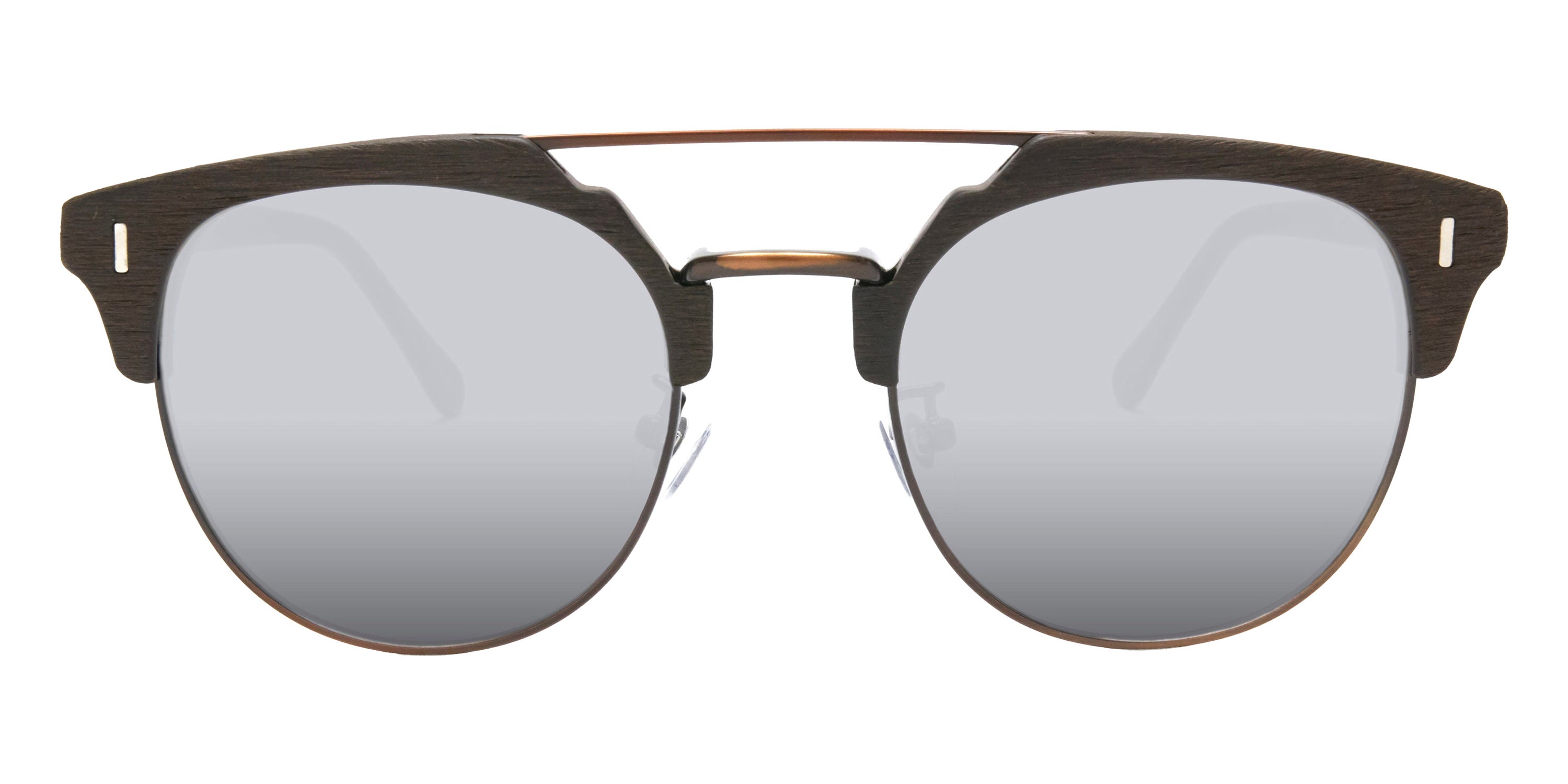 Native Ken® Hanover Sun - Chestnut/Silver Mirrored Polarized Sunglasses
