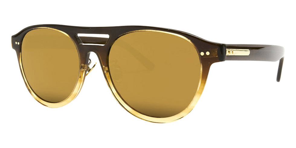 Native Ken® Hudson Sun - Light Brown Fade/12k Hinges/Gold Mirrored Sunglasses