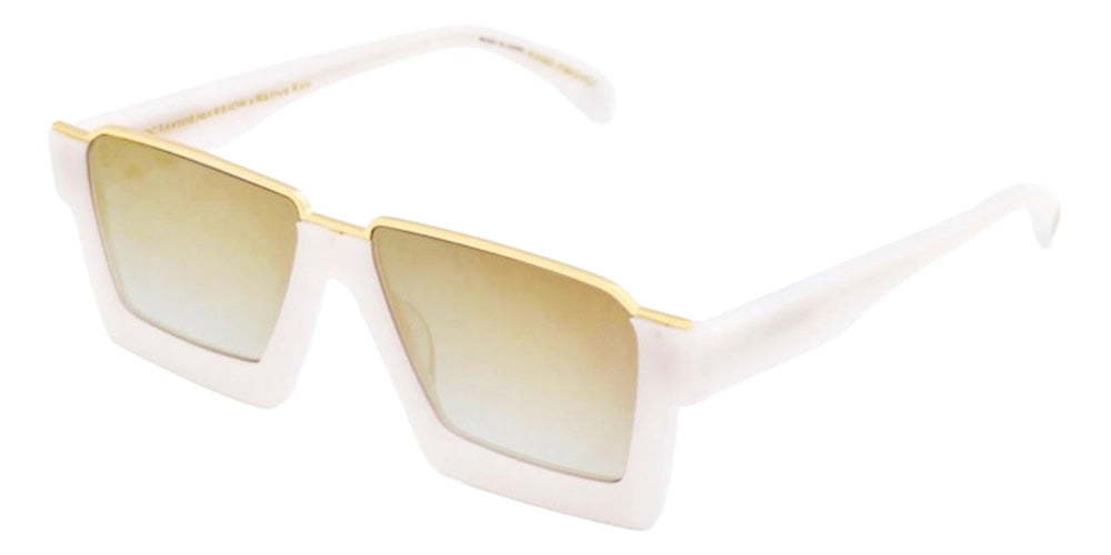 Native Ken® Octavius Marsion x Native Ken Buckhead Sun - Ivory/Gold Mirrored Sunglasses