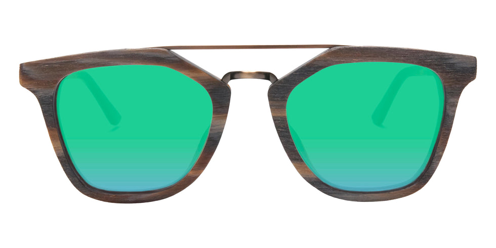 Native Ken® Park Row Sun - Camo Tortoise/Green Mirrored Polarized Sunglasses
