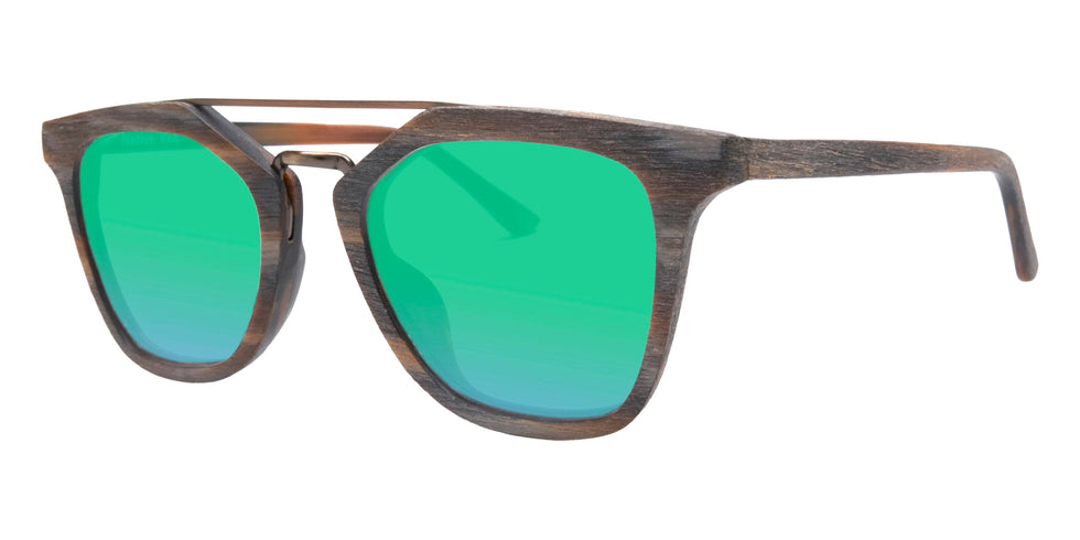 Native Ken® Park Row Sun - Camo Tortoise/Green Mirrored Polarized Sunglasses