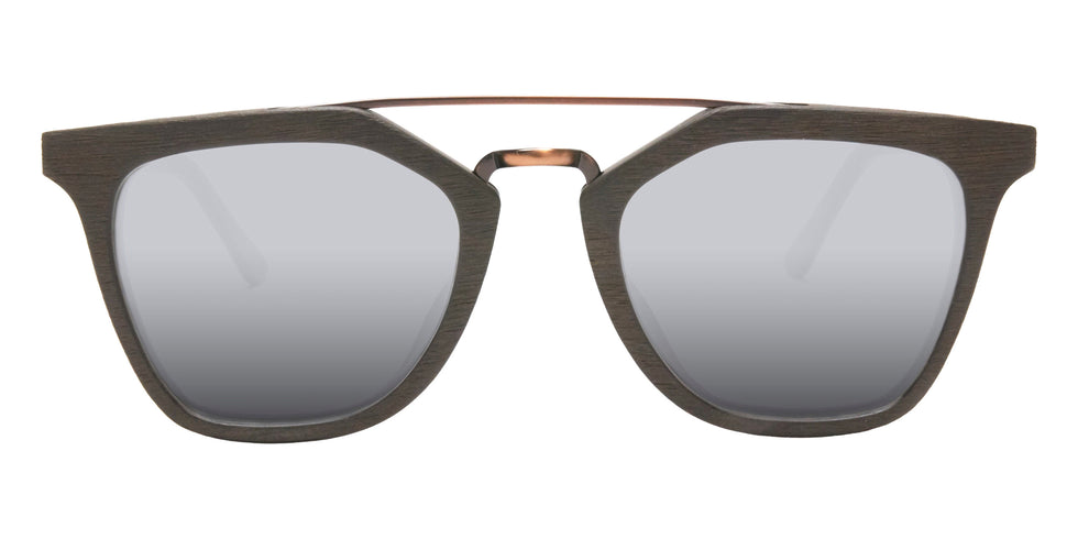 Native Ken® Park Row Sun - Chestnut/Silver Mirrored Polarized Sunglasses