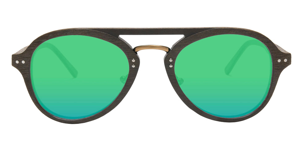 Native Ken® Reade Sun - Chestnut/Green Mirrored Polarized Sunglasses