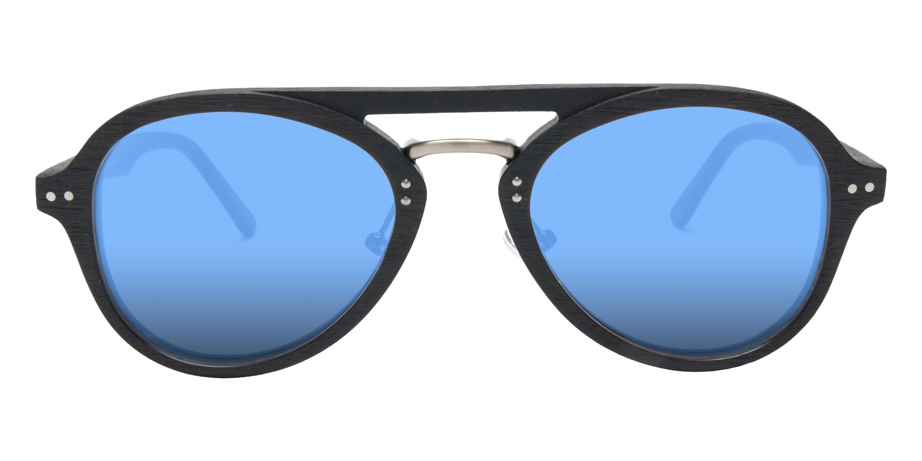 Native Ken® Reade Sun - Matte Black/Blue Mirrored Polarized Sunglasses