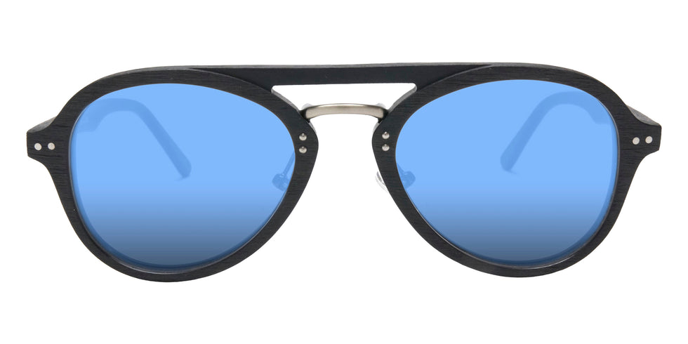 Native Ken® Reade Sun - Matte Black/Blue Mirrored Polarized Sunglasses
