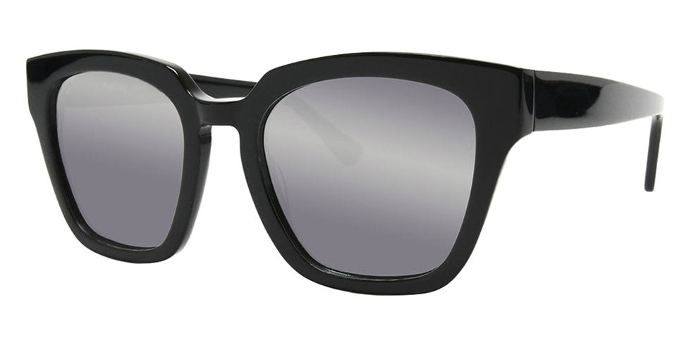 Native Ken® Spring Sun - Shiny Black/Solid Grey Silver Mirrored Sunglasses