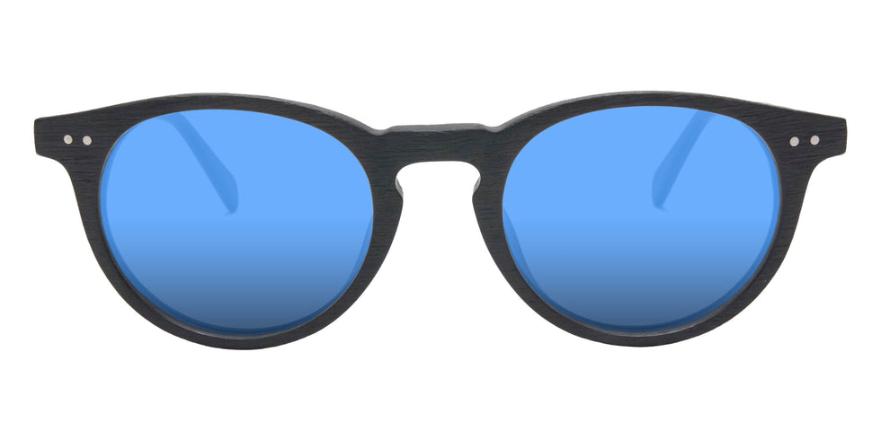 Native Ken® Spruce Sun - Matte Black/Blue Mirrored Polarized Sunglasses