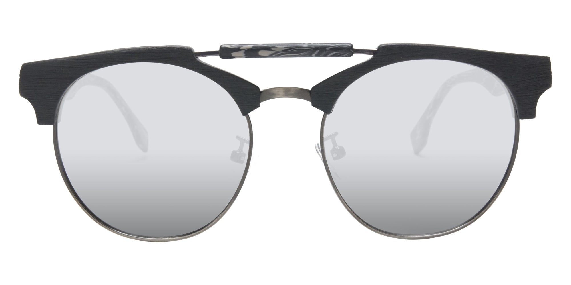Native Ken® Vesey Sun - Matte Black/Grey/Silver Mirrored Polarized Sunglasses