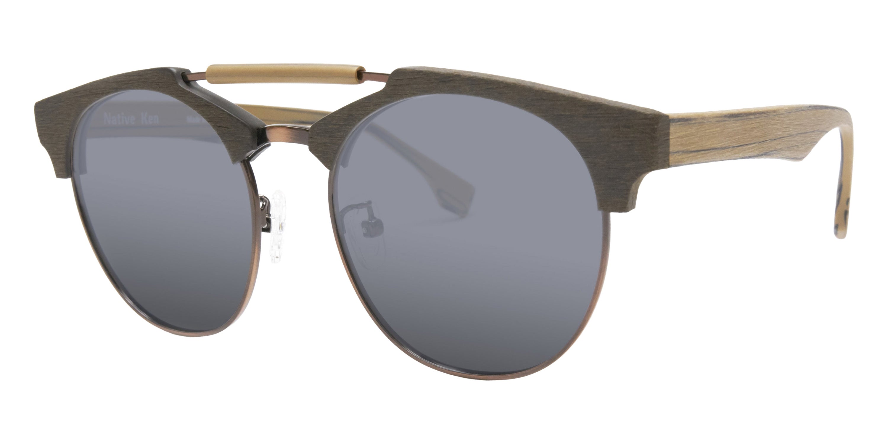Native Ken® Vesey Sun - Two-Tone Brown/Solid Grey Polarized Sunglasses