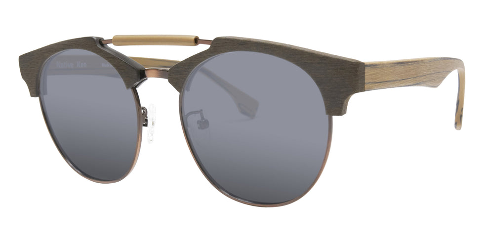 Native Ken® Vesey Sun - Two-Tone Brown/Solid Grey Polarized Sunglasses