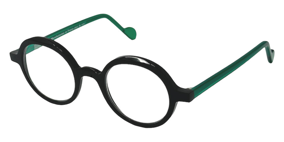 NaoNed® Amedee Eyeglasses - 2601 Dark black / Transluscent green