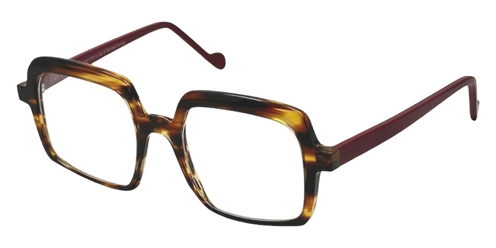 NaoNed® Aube Eyeglasses - 2619 Tortoiseshell / Red burgundy