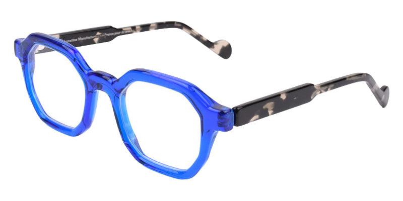NaoNed® Madrig Eyeglasses - 2513 Transparent electric blue / Grey tortoiseshell