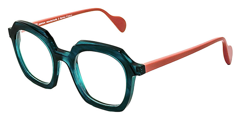 NaoNed® Traezh Eyeglasses - 2621-B Emerald green / Old pink