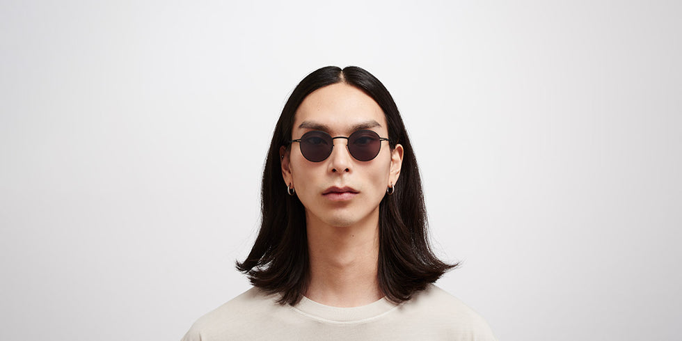 Mykita® NIS MYK NIS Black / Polarized Pro Hi-Con Grey 46 - Black / Polarized Pro Hi-Con Grey Sunglasses