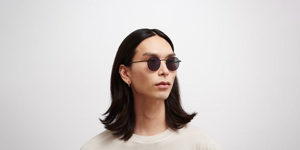 Mykita® NIS MYK NIS Black / Polarized Pro Hi-Con Grey 46 - Black / Polarized Pro Hi-Con Grey Sunglasses