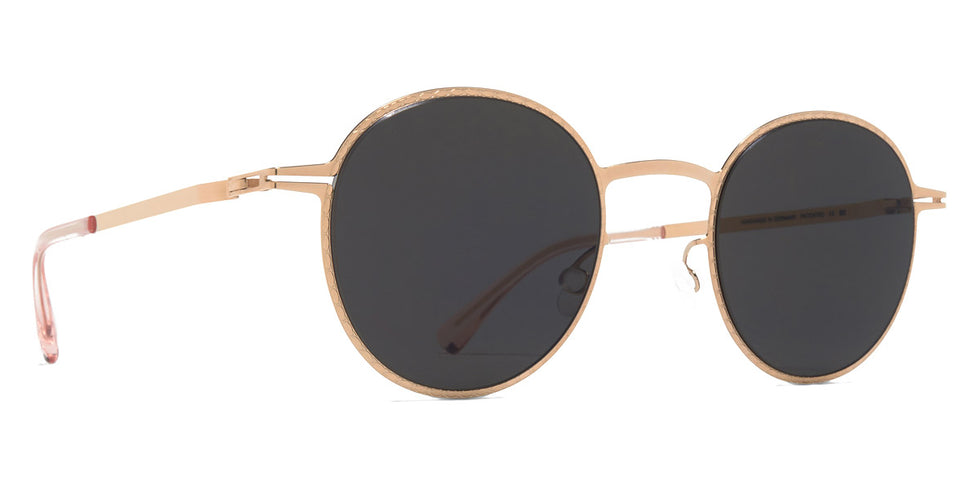 Mykita® NIS MYK NIS Champagne Gold / Dark Grey Solid 46 - Champagne Gold / Dark Grey Solid Sunglasses