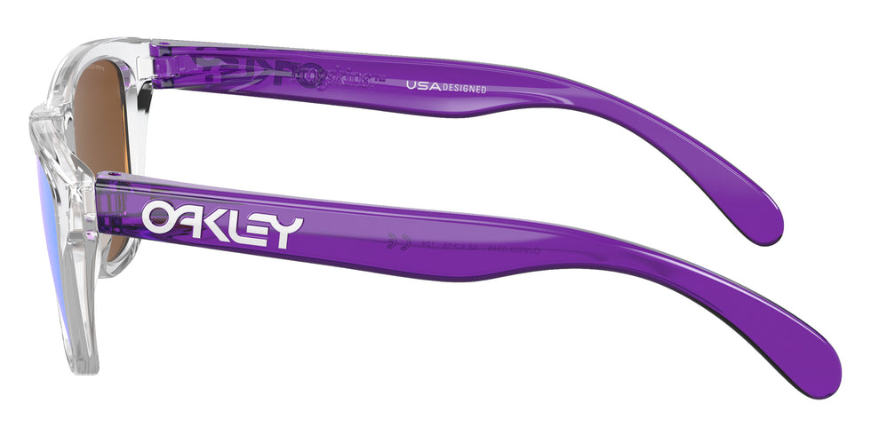 Oakley® OJ9009 FROGSKINS XXS OJ9009 900903 48 Sunglasses - Clear / Prizm Violet Mirrored