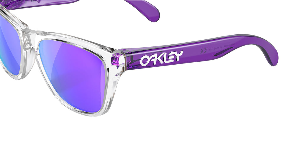 Oakley® OJ9009 FROGSKINS XXS OJ9009 900903 48 Sunglasses - Clear / Prizm Violet Mirrored