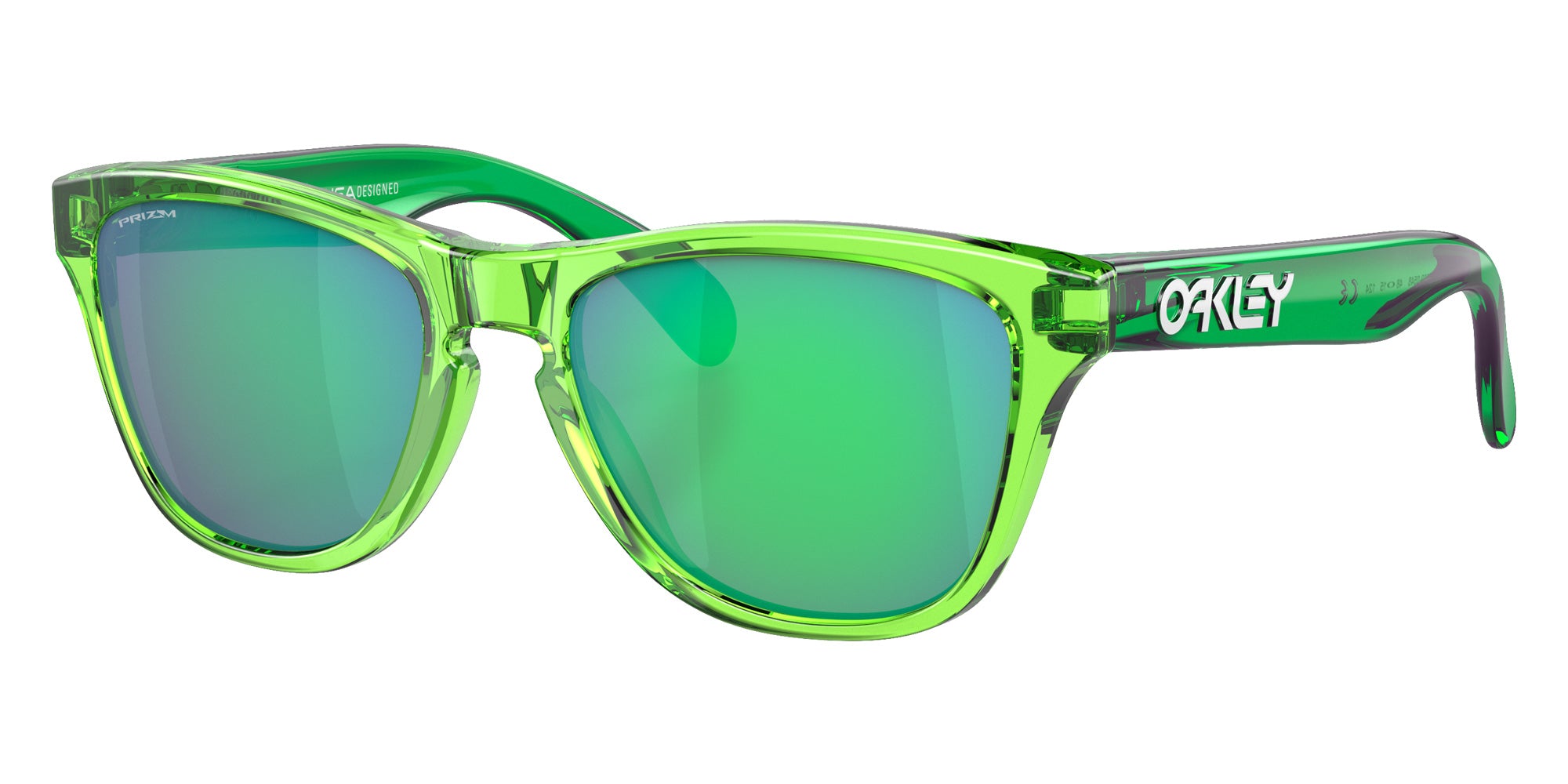 Oakley® OJ9009 FROGSKINS XXS OJ9009 900905 48 Sunglasses - Acid Green / Prizm Jade Mirrored
