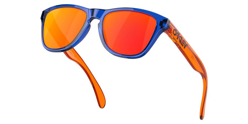 Oakley® OJ9009 FROGSKINS XXS OJ9009 900906 48 Sunglasses - Crystal Blue / Prizm Ruby Mirrored