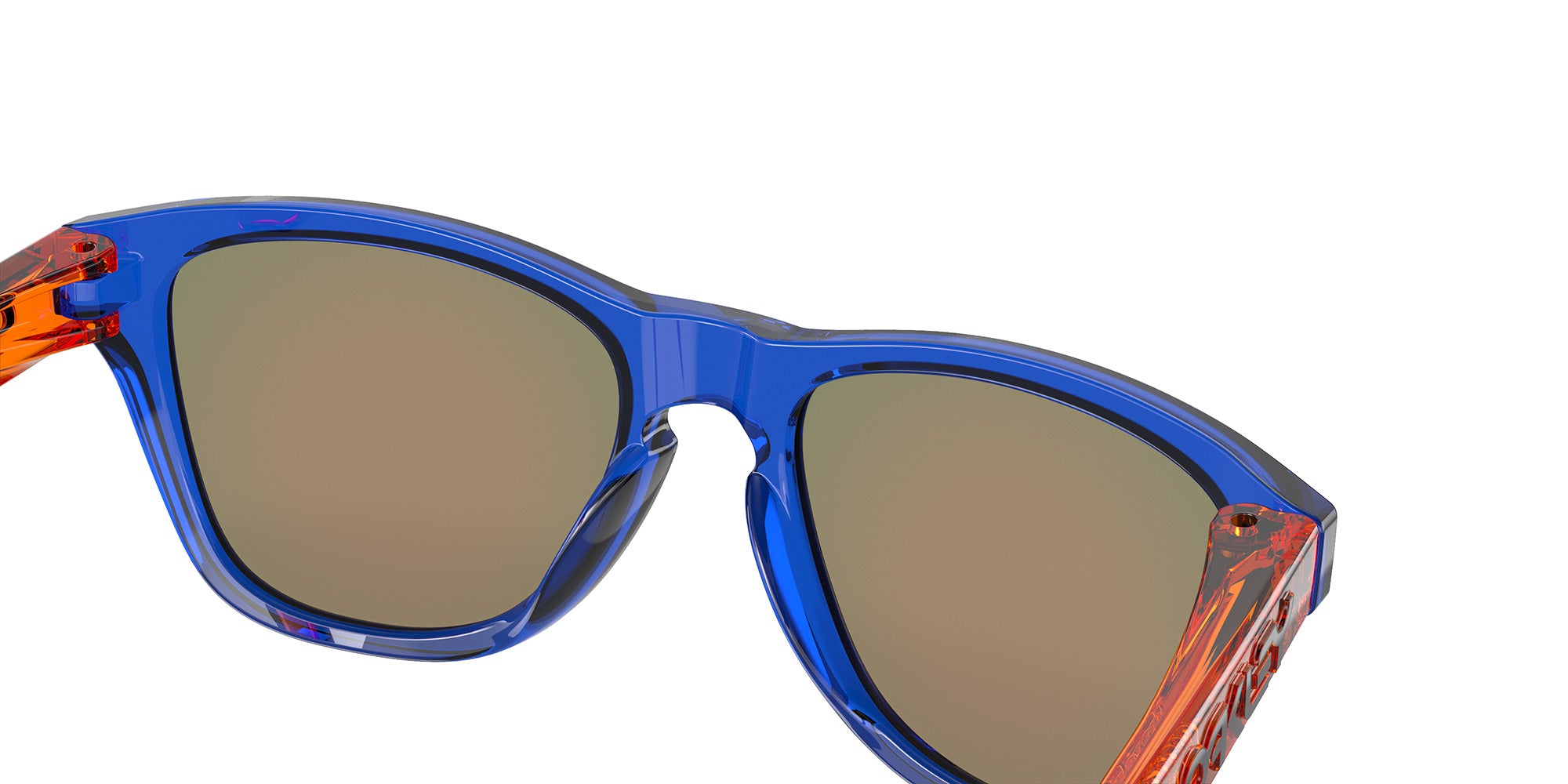 Oakley® OJ9009 FROGSKINS XXS OJ9009 900906 48 Sunglasses - Crystal Blue / Prizm Ruby Mirrored