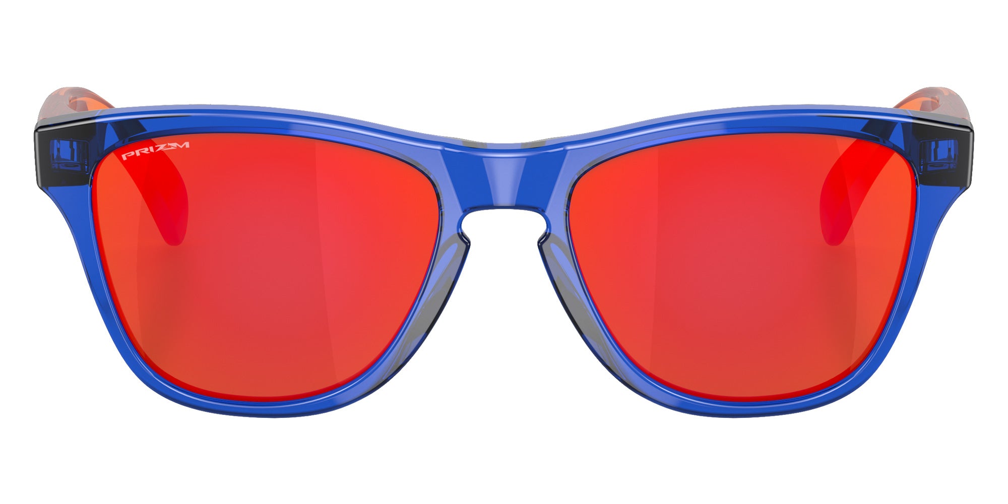 Oakley® OJ9009 FROGSKINS XXS OJ9009 900906 48 Sunglasses - Crystal Blue / Prizm Ruby Mirrored