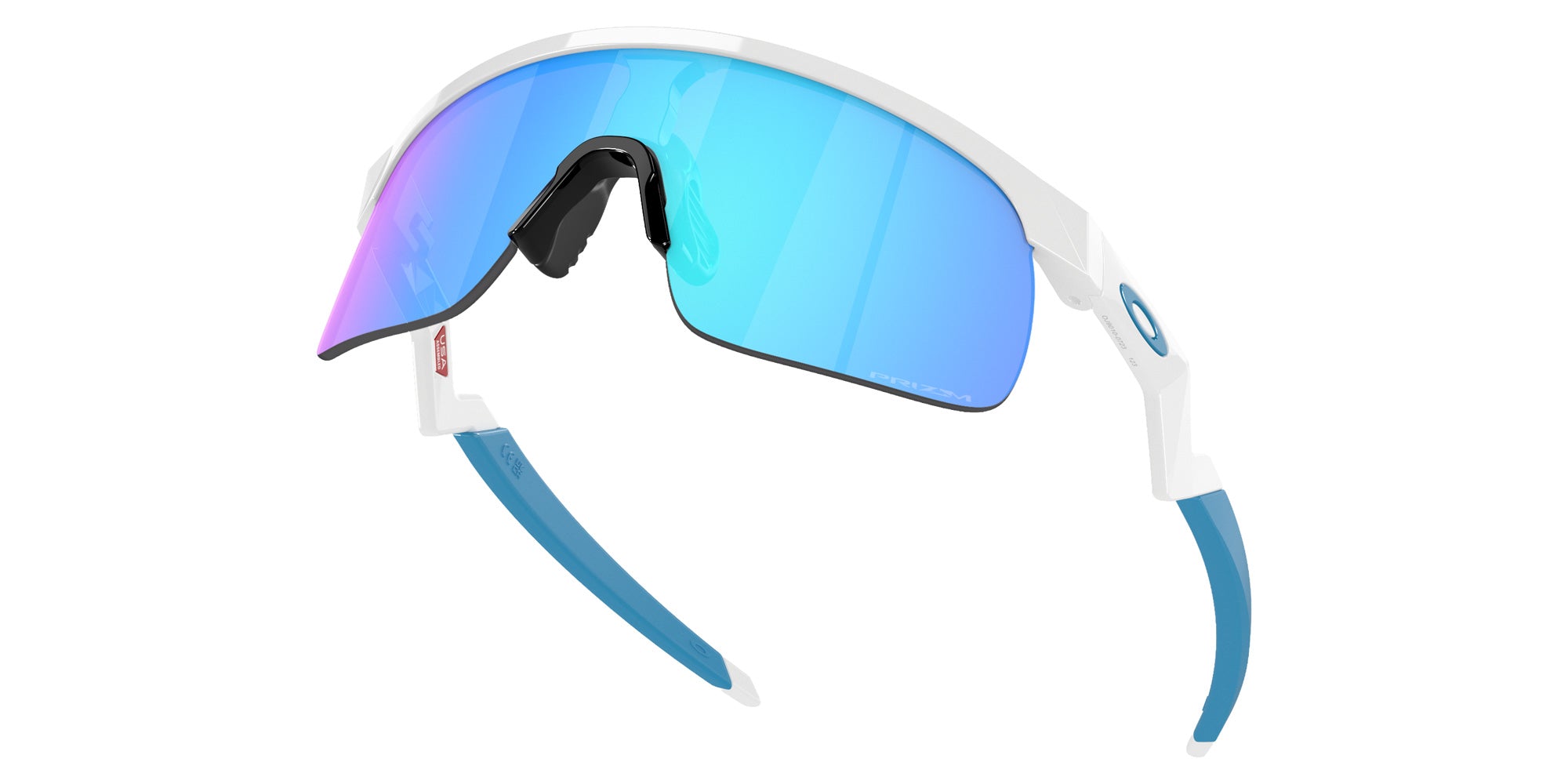 Oakley® OJ9010 RESISTOR OJ9010 901007 23 Sunglasses - Polished White / Prizm Sapphire Mirrored