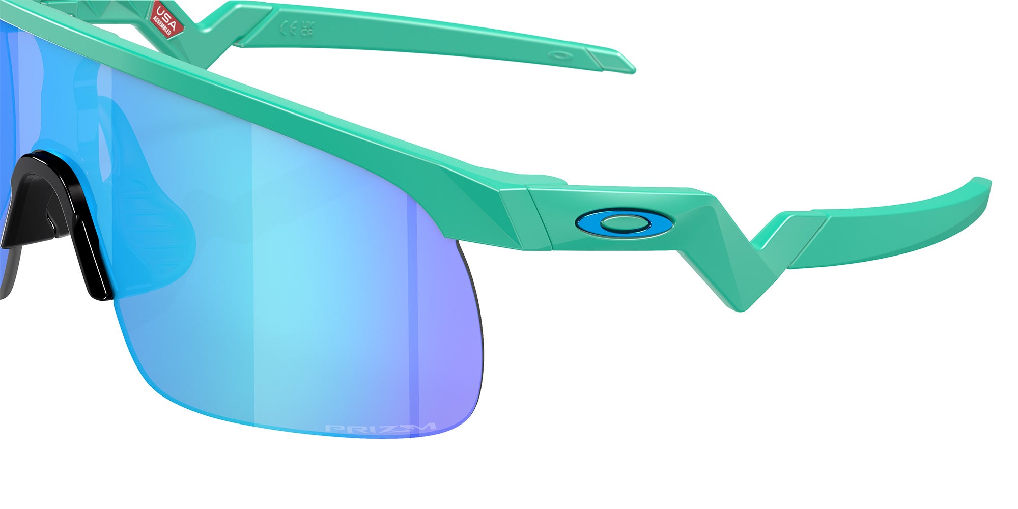 Oakley® OJ9010 RESISTOR OJ9010 901019 23 Sunglasses - Matte Celeste / Prizm Sapphire Mirrored