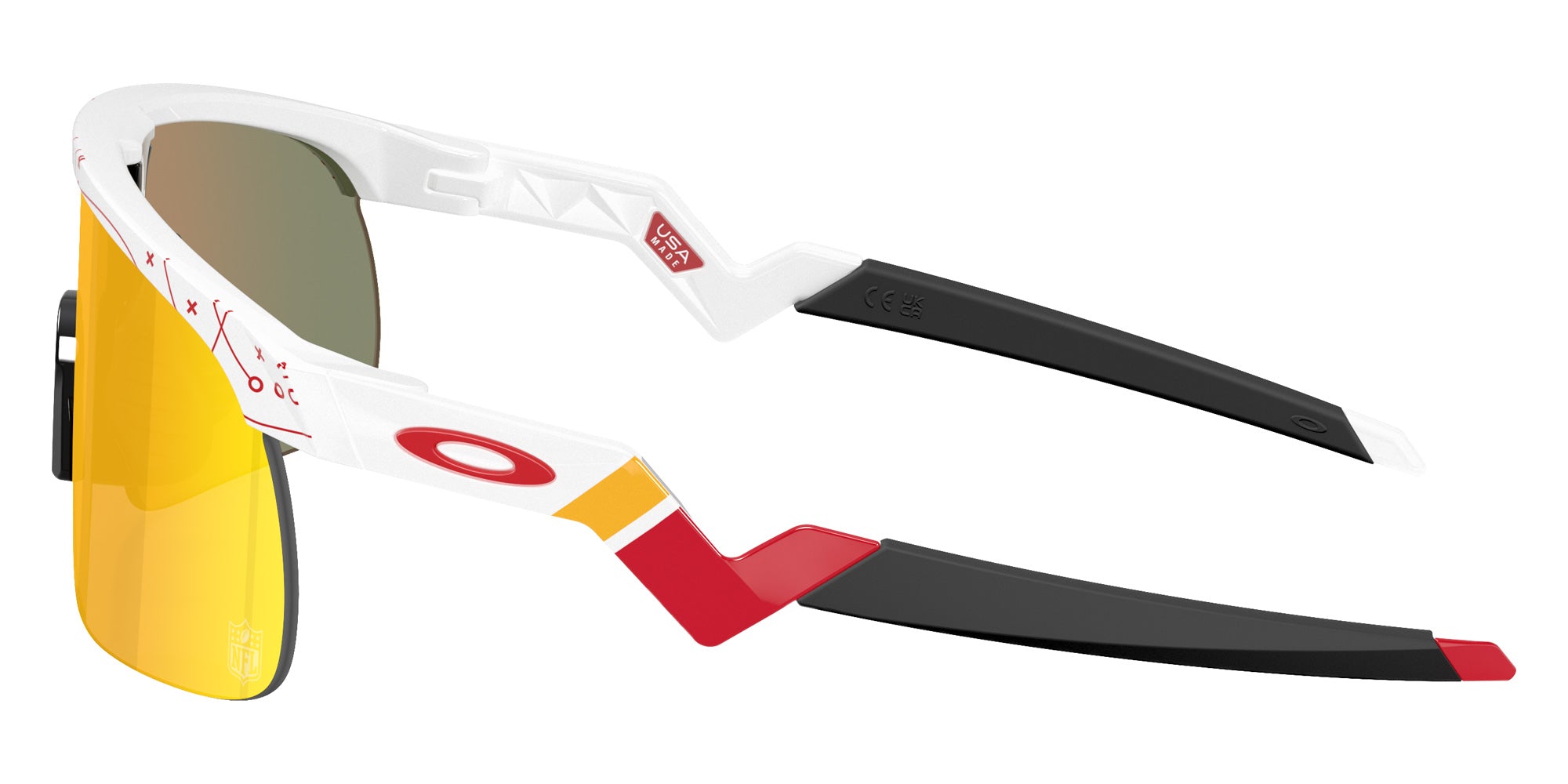 Oakley® OJ9010 RESISTOR OJ9010 901037 23 Sunglasses - White / Prizm Ruby Mirrored