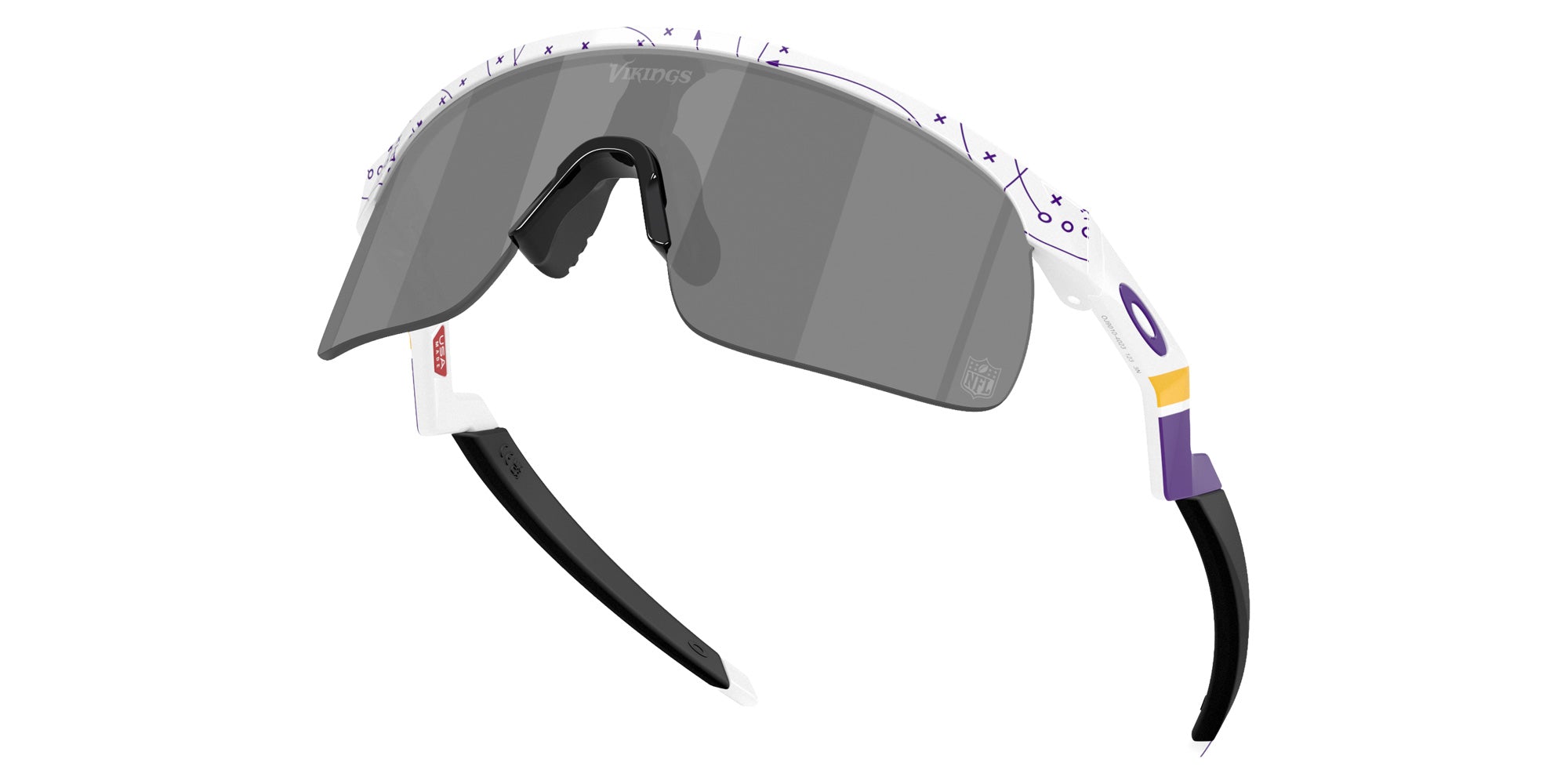 Oakley® OJ9010 RESISTOR OJ9010 901040 23 Sunglasses - 25 Play White / Prizm Black Mirrored