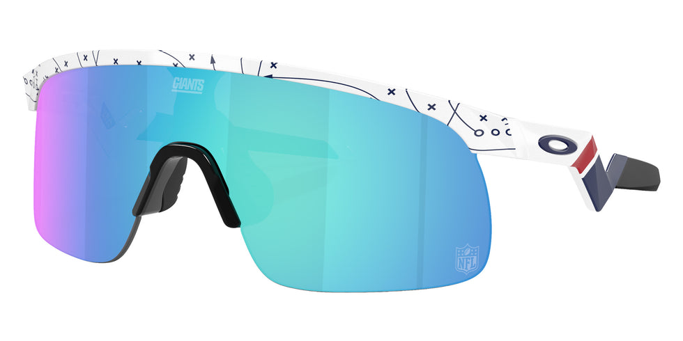 Oakley® OJ9010 RESISTOR OJ9010 901041 23 Sunglasses - 25 Play White / Prizm Sapphire Mirrored