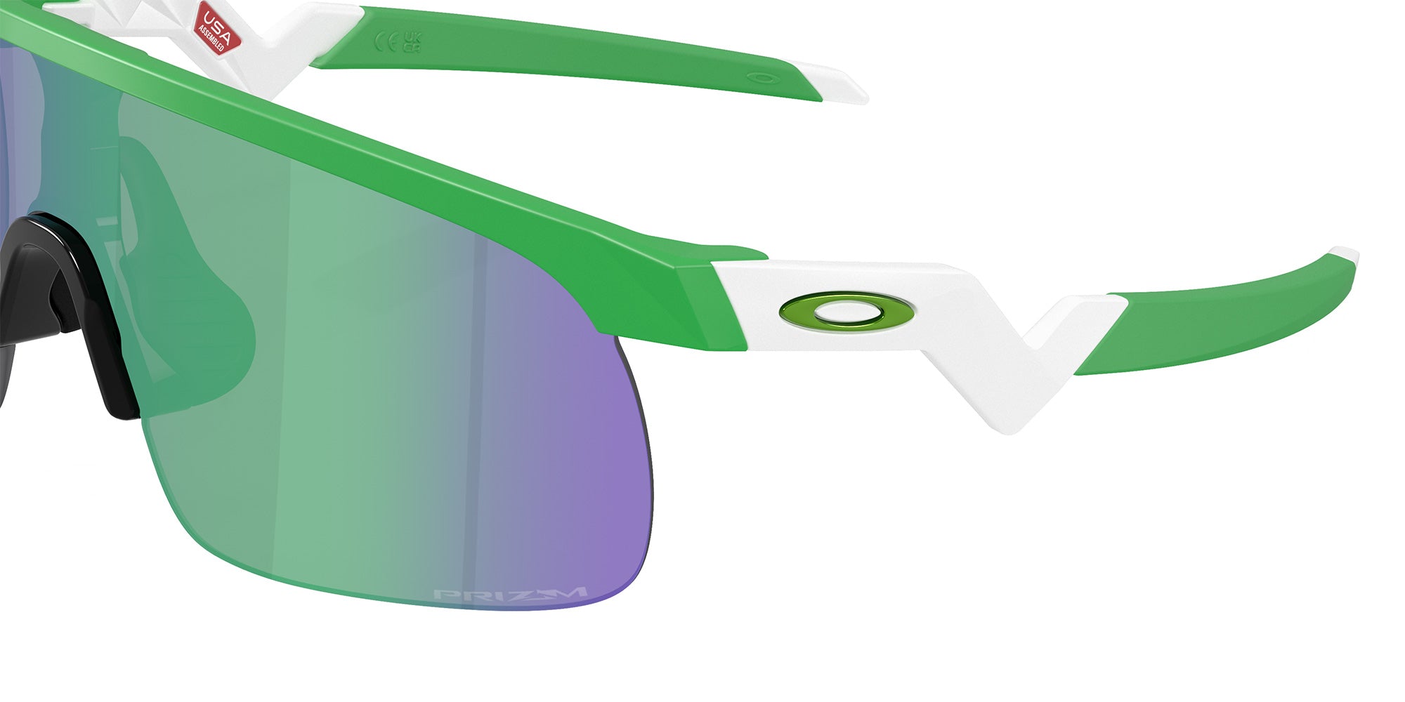 Oakley® OJ9010 RESISTOR OJ9010 901045 23 Sunglasses - Matte Team Green / Prizm Jade Mirrored