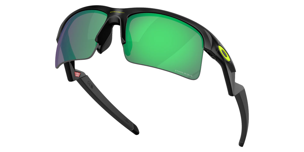 Oakley® OJ9013 CAPACITOR OJ9013 901311 62 Sunglasses - Matte Black / Prizm Road Jade Mirrored