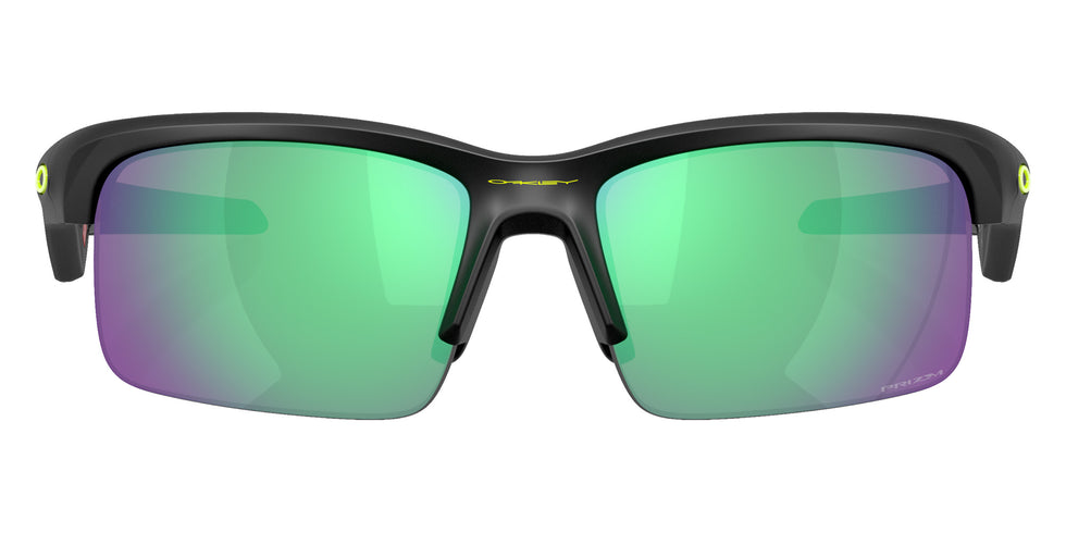 Oakley® OJ9013 CAPACITOR OJ9013 901311 62 Sunglasses - Matte Black / Prizm Road Jade Mirrored