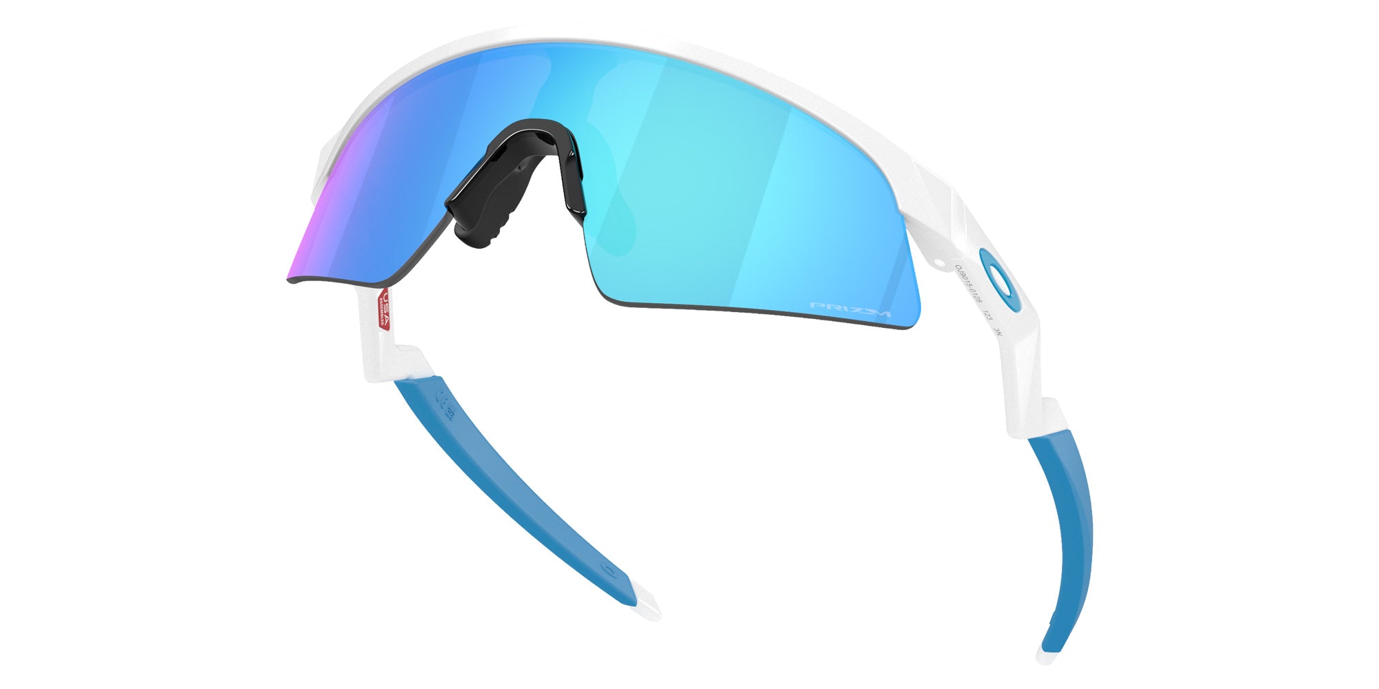 Oakley® OJ9015 RESISTOR SWEEP OJ9015 901501 28 Sunglasses - Polished White / Prizm Sapphire Mirrored