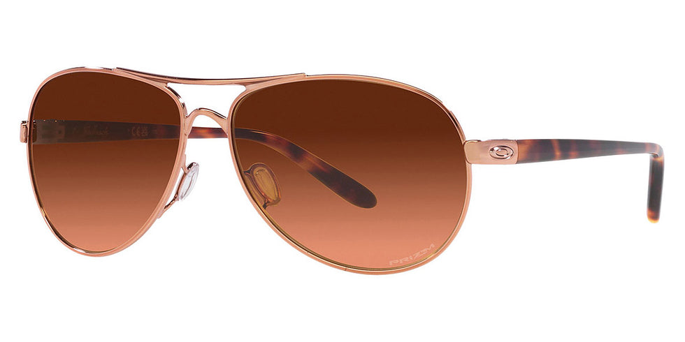 Oakley® OO4079 Feedback OO4079 407946 59 - Rose gold/Prizm brown gradient Sunglasses