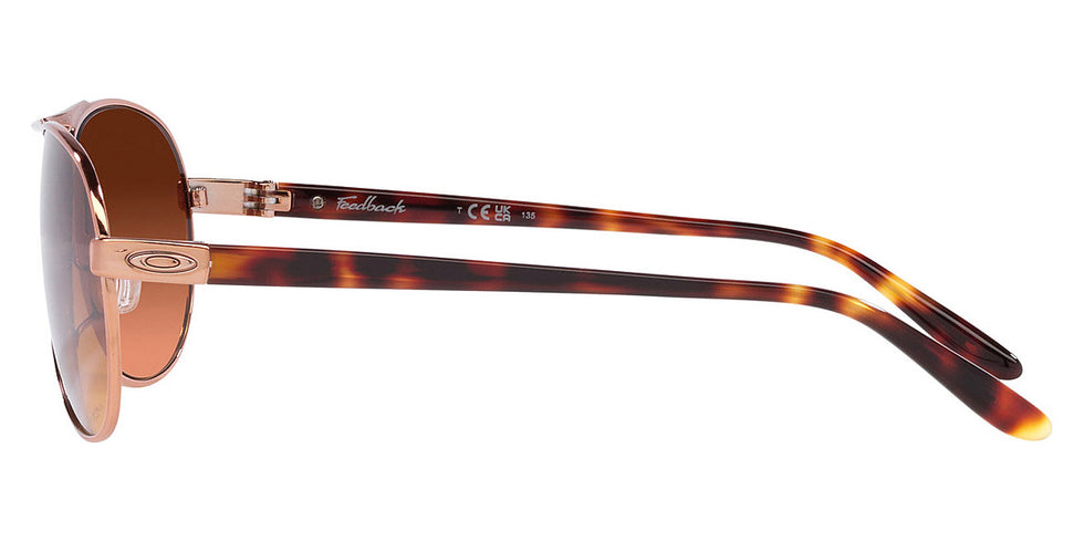 Oakley® OO4079 Feedback OO4079 407946 59 - Rose gold/Prizm brown gradient Sunglasses