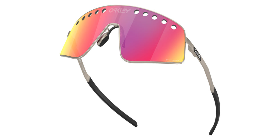 Oakley® OO6025 SUTRO TI SWEEP OO6025 602503 38 Sunglasses - Matte Gunmetal / Prizm Road Mirrored