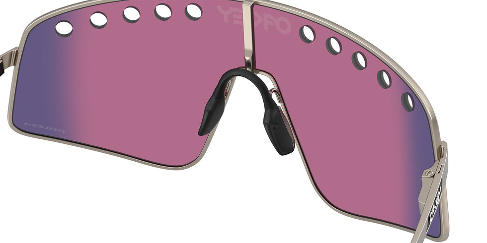 Oakley® OO6025 SUTRO TI SWEEP OO6025 602503 38 Sunglasses - Matte Gunmetal / Prizm Road Mirrored
