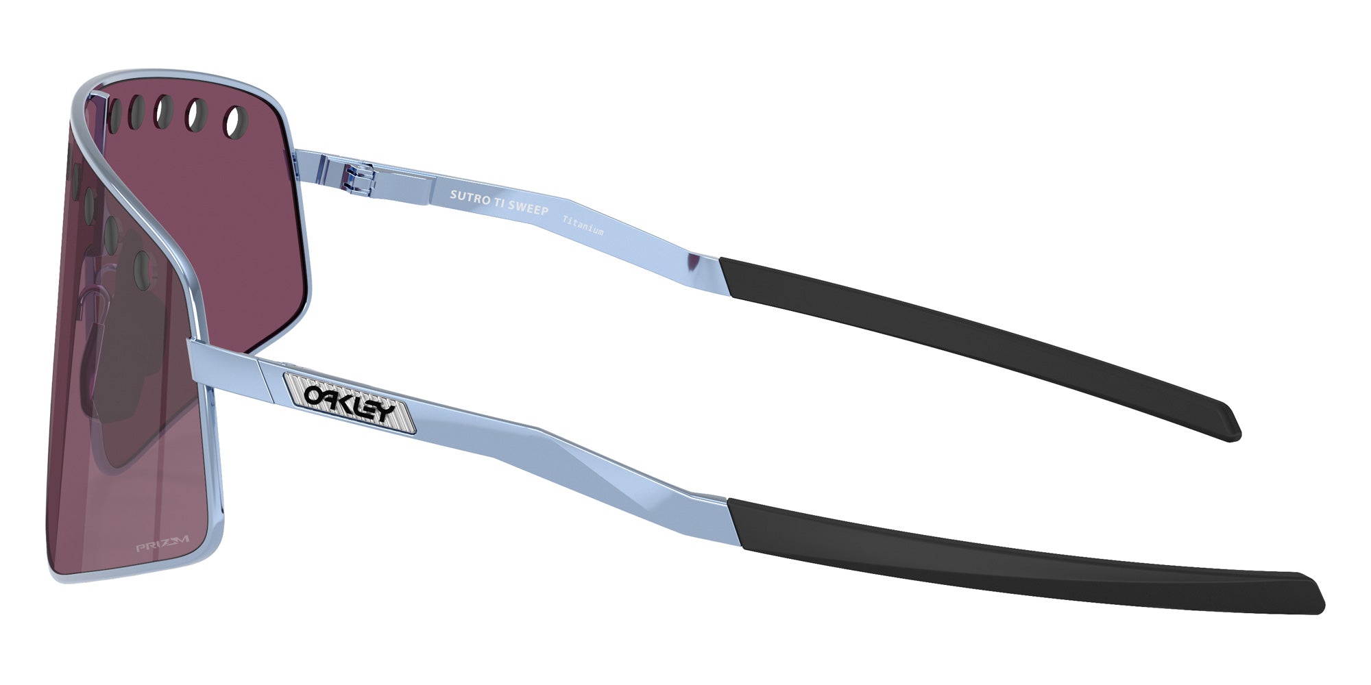 Oakley® OO6025 SUTRO TI SWEEP OO6025 602504 38 Sunglasses - Polished Stonewash / Prizm Road Black Mirrored