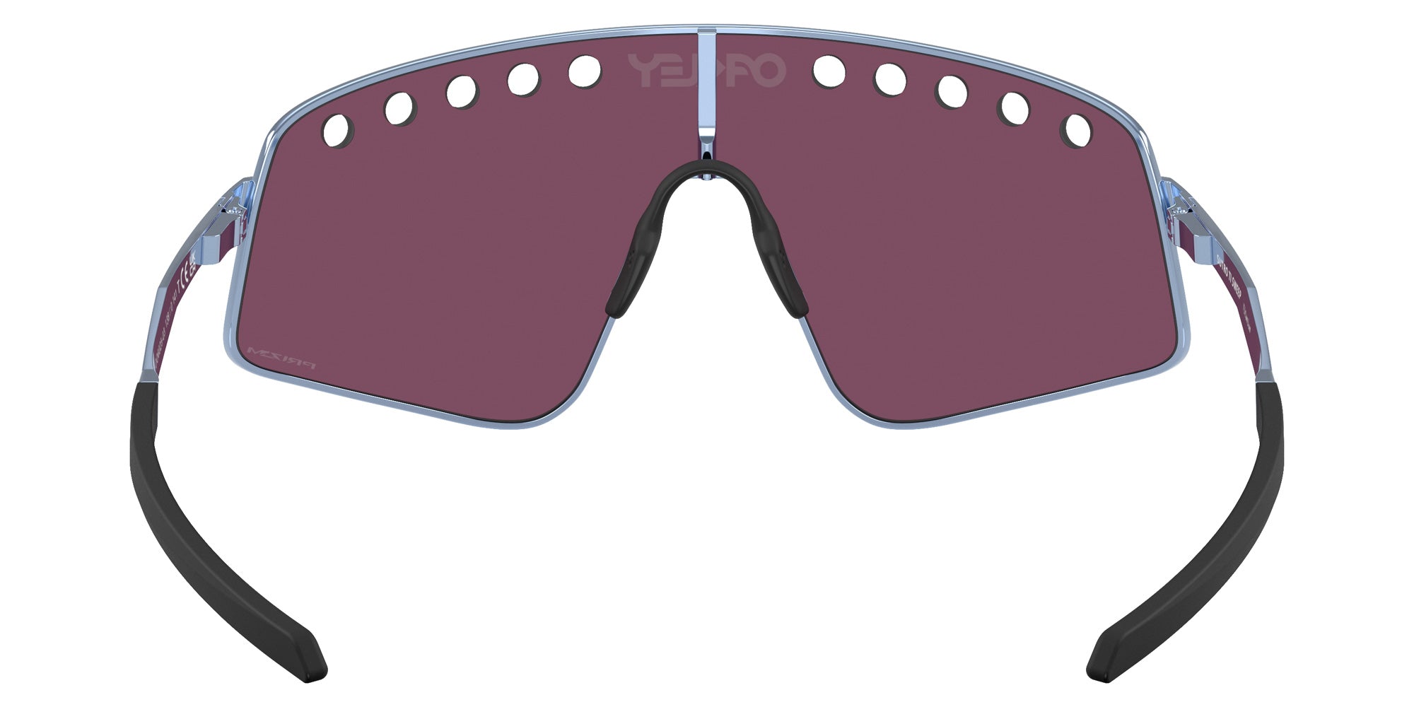Oakley® OO6025 SUTRO TI SWEEP OO6025 602504 38 Sunglasses - Polished Stonewash / Prizm Road Black Mirrored