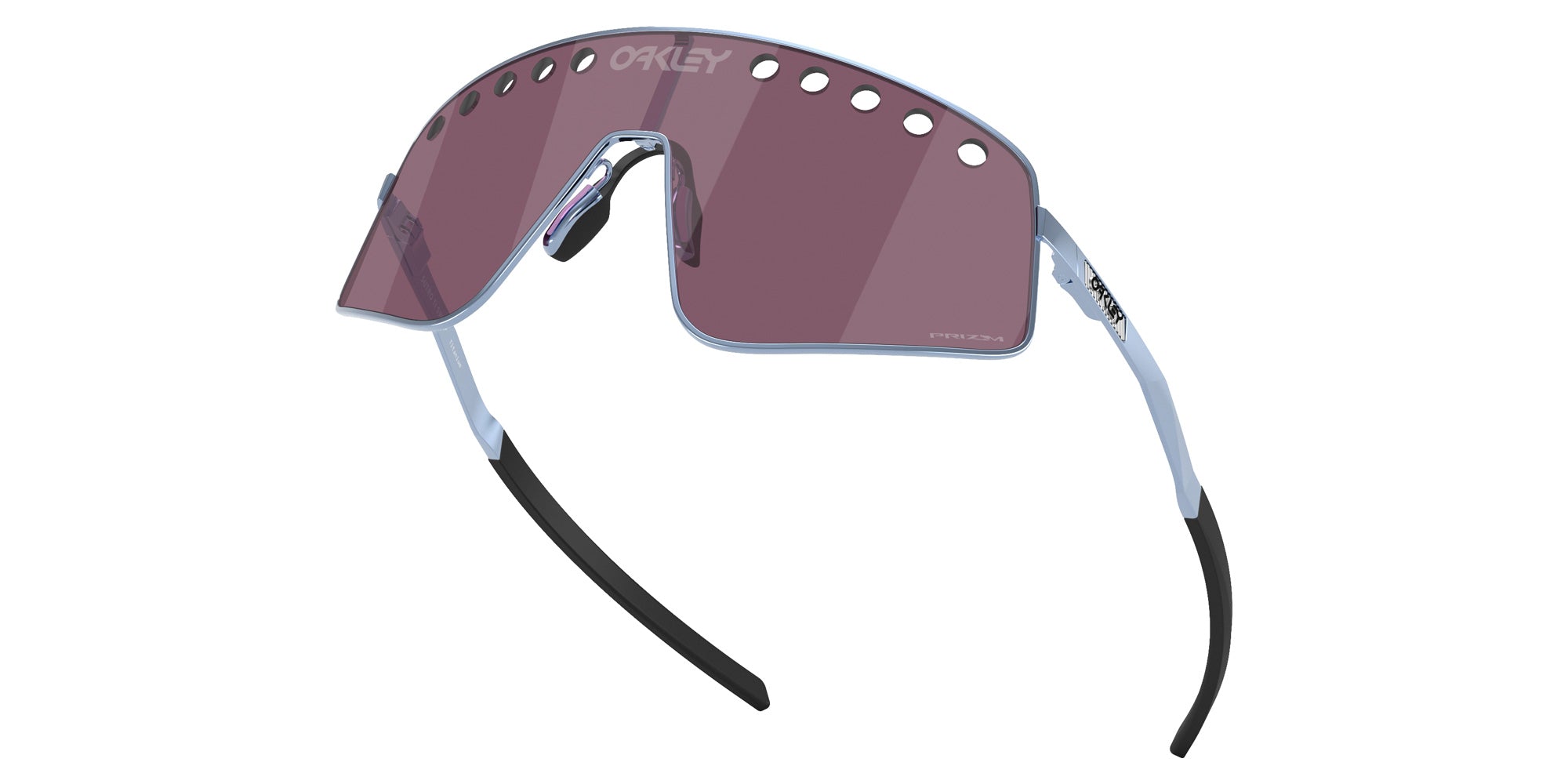 Oakley® OO6025 SUTRO TI SWEEP OO6025 602504 38 Sunglasses - Polished Stonewash / Prizm Road Black Mirrored