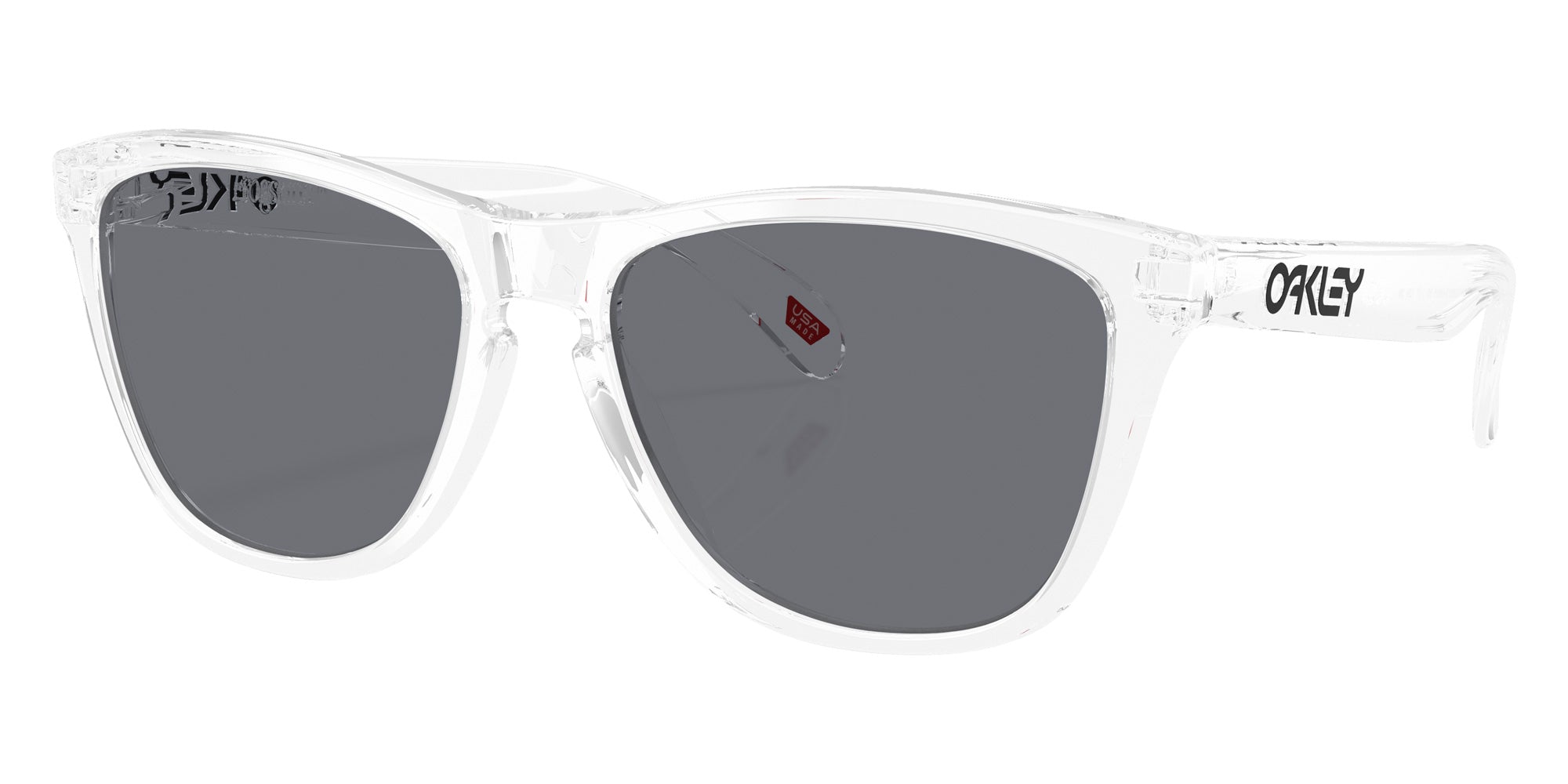 Oakley® OO9013 FROGSKINS OO9013 9013M6 55 Sunglasses - Clear / Gray